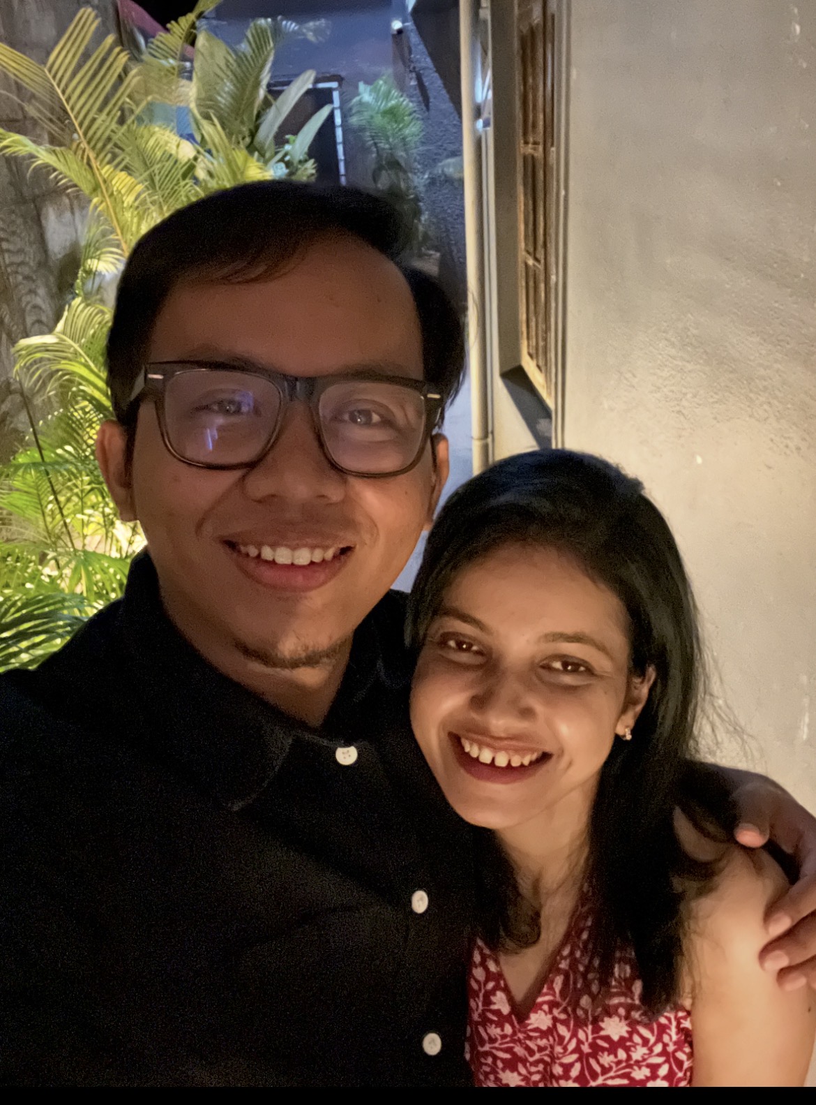 Purnanga and Sudeshna on the day they first met at Bira Taproom in Koramangala