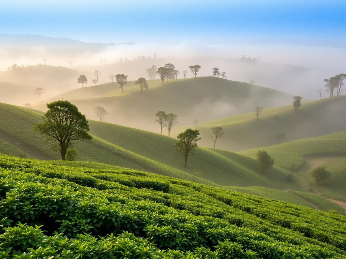 Assam tea gardens